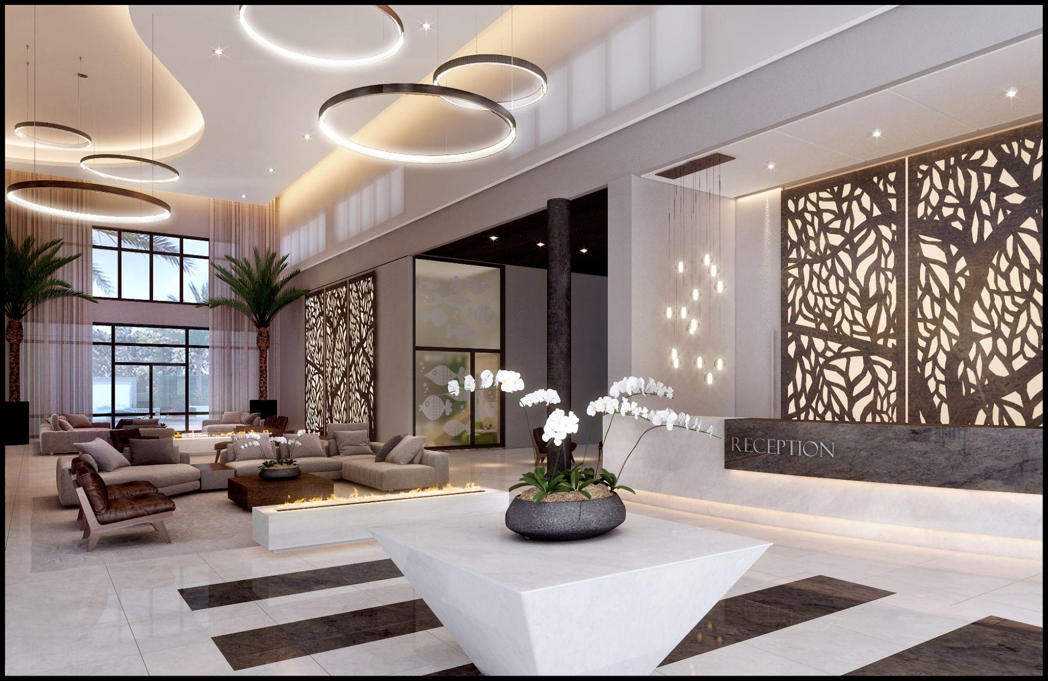Render conceptual de amenidades de Doppio at Westside